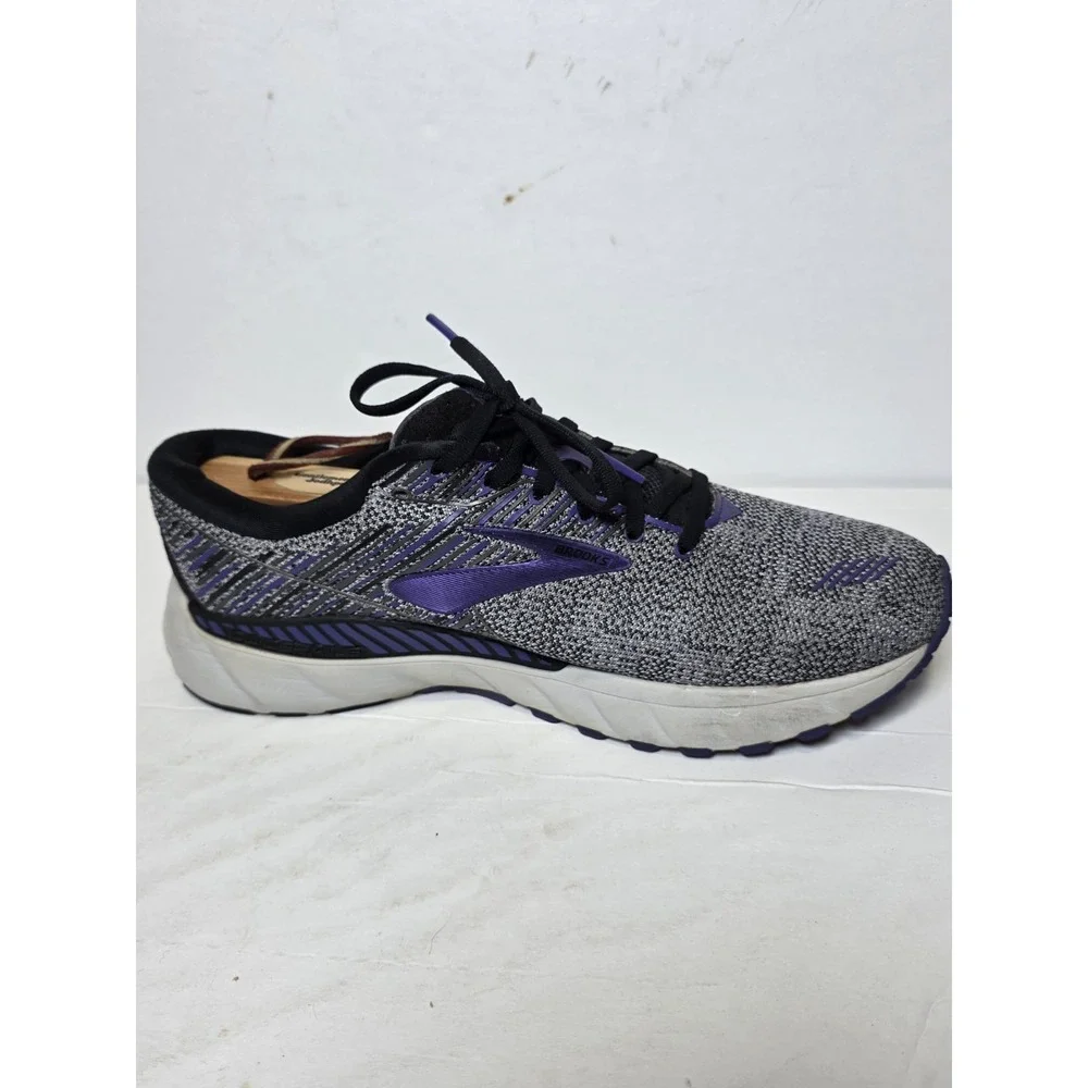 Brooks Adrenaline GTS Women's Running Shoes Gray Purple Athletic Sneakers US SB0